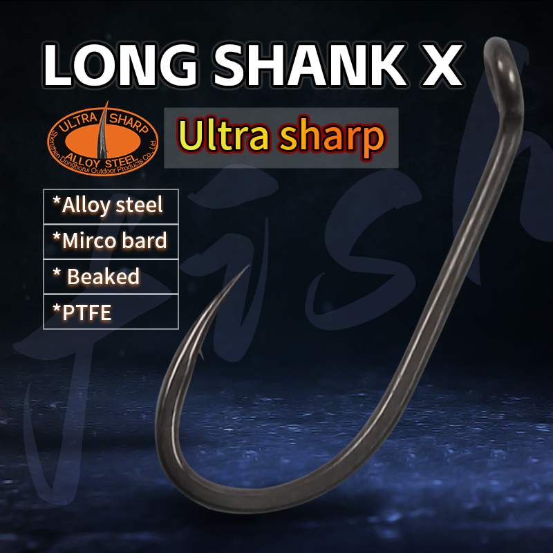 Fishing Hook Assortment - 10 adet Sazan Balıkçılık Kanca Uzun