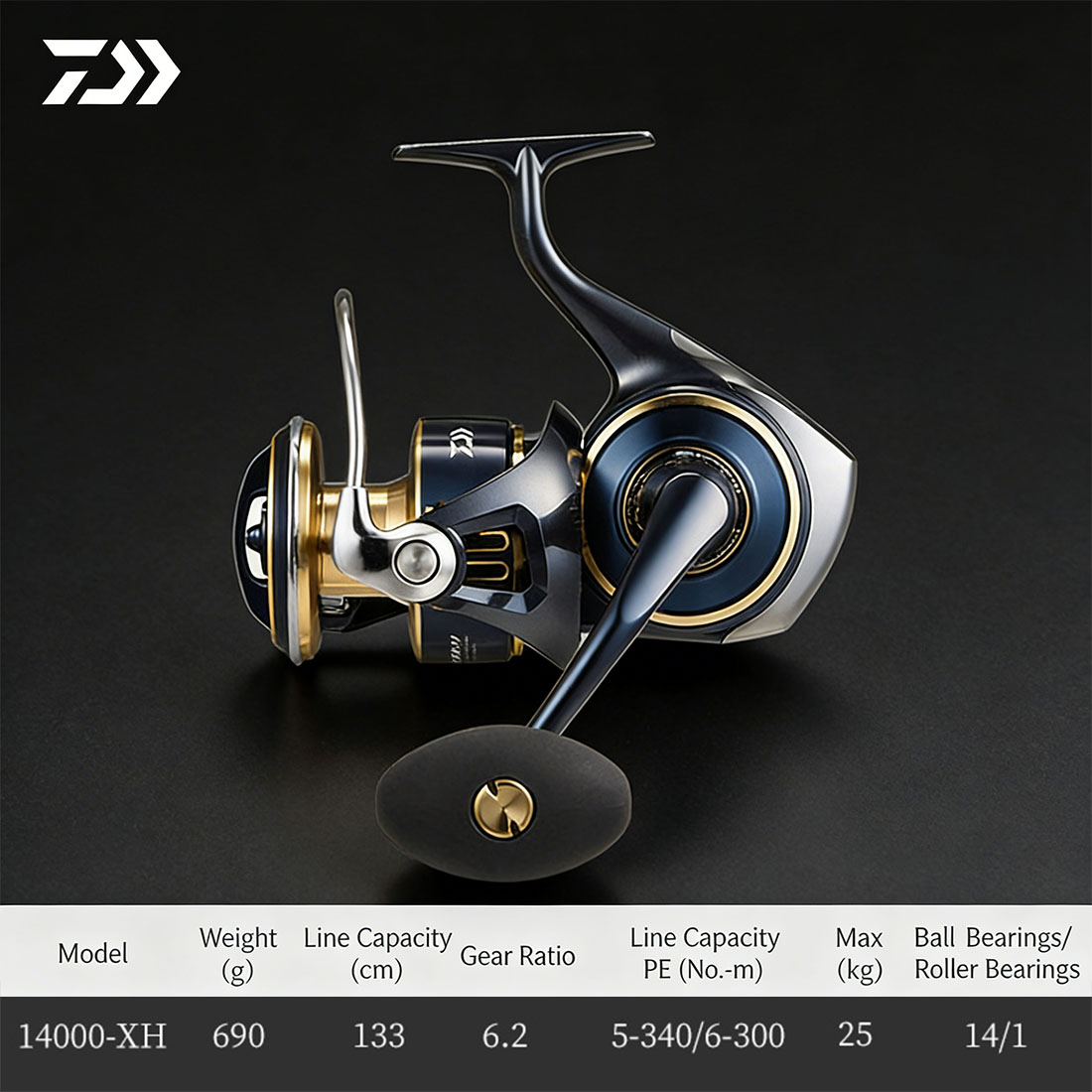 Daiwa Reel Bg - Orijinal DAIWA 2025 SALTIGA 8000-25000 Spin
