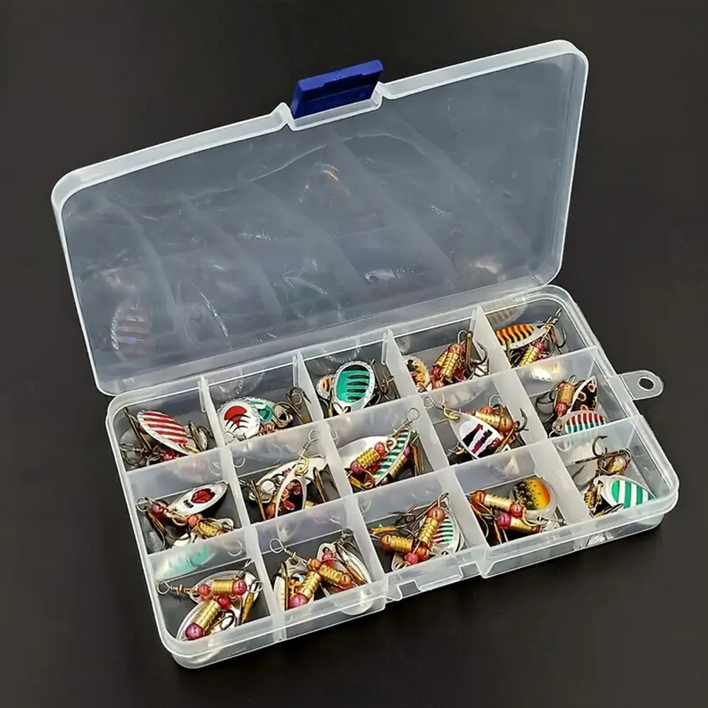 Fishing Hook Treble - 30 adet Metal Kaşık Şeklinde Dönen